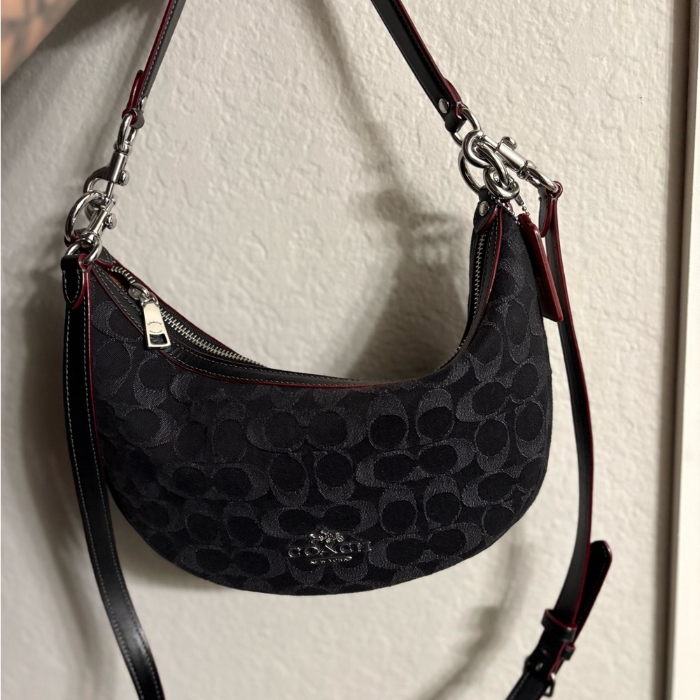 Aria coach bag in signature denim